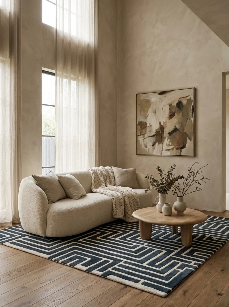 Skyline · Handgetuftet – Blau, 240x170 cm