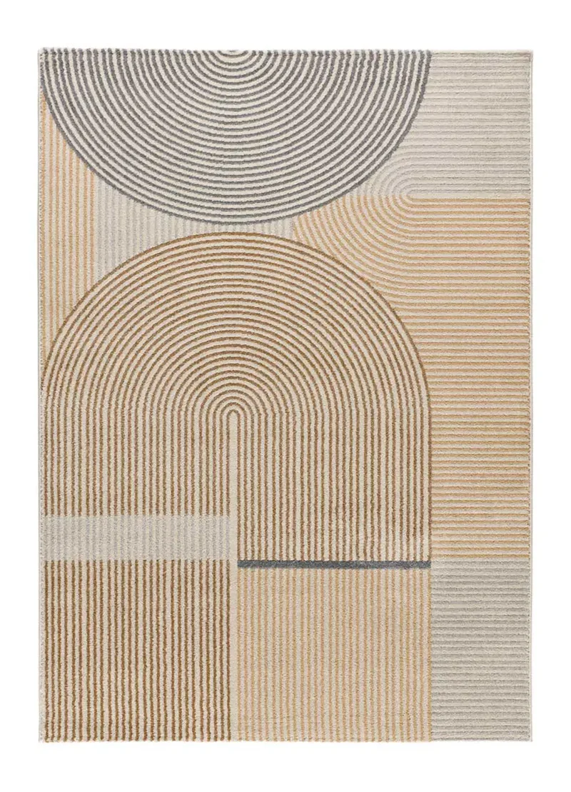Alfombra geométrica con arcos Garden 12701 Beige