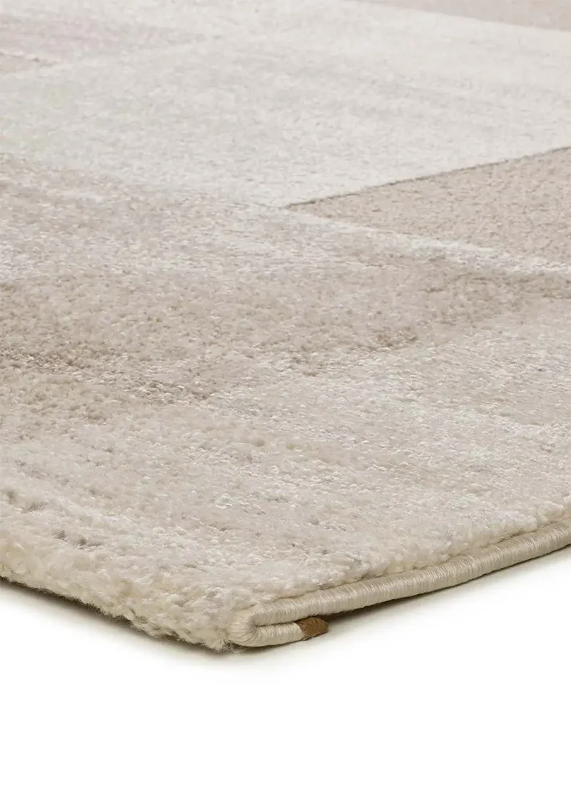 Alfombra geométrica con relieve Verona 2294 Crema