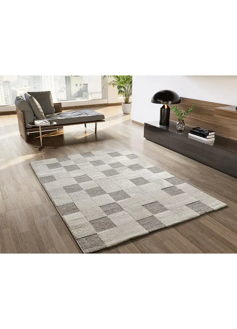Alfombra diseño damero con relieve Verona 2259 Crema