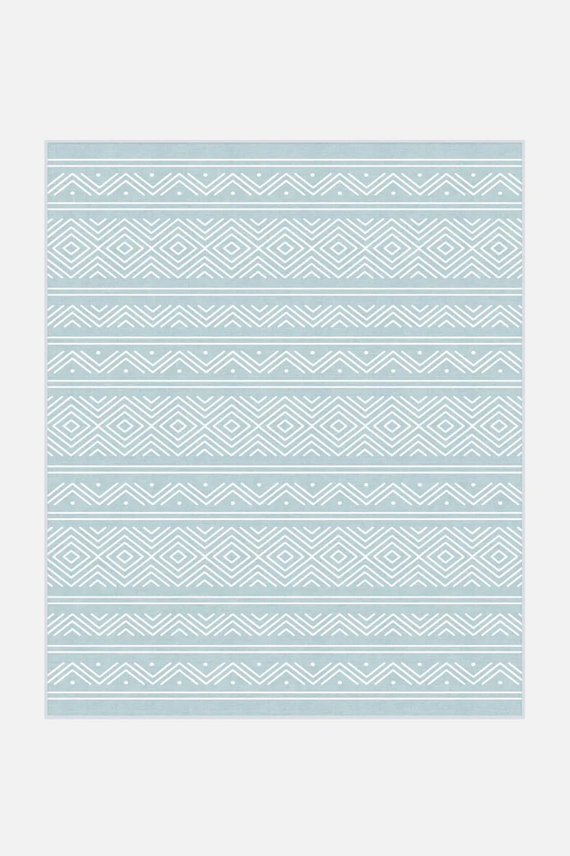 Outdoor Aztek Himmelblau Teppich