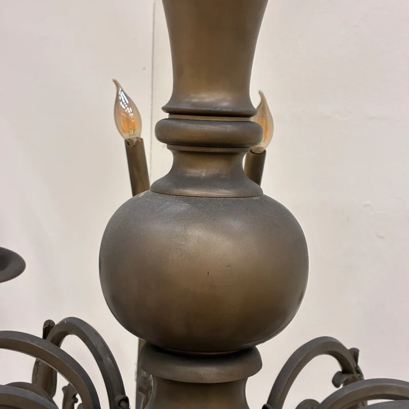 Kronleuchter Luster Bronze Messing Antik-Stil 12-flammig Lampe Gebraucht
