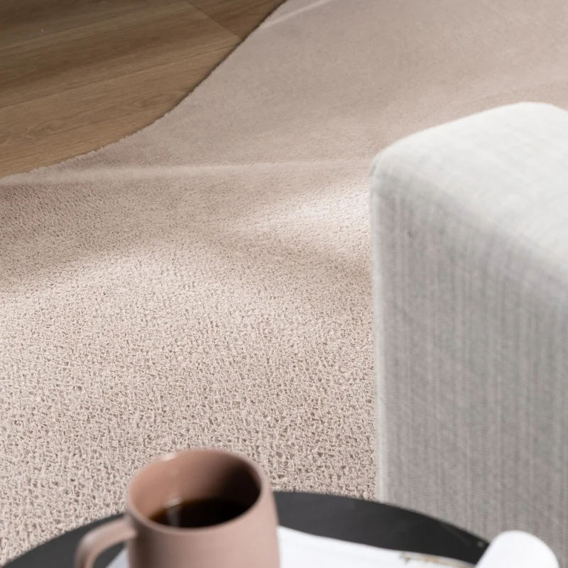 Flauschiger Teppich - Cozy Ripple Taupe