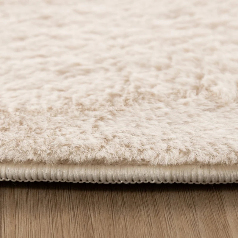 Flauschiger Teppich - Cozy Ripple Creme
