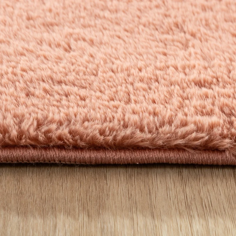 Flauschiger Teppich - Cozy Rosa