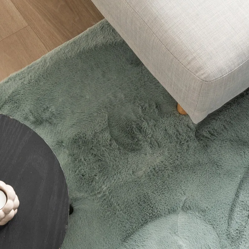 Flauschiger Teppich - Cozy Grün