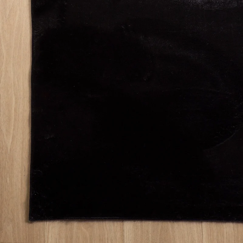 Flauschiger Teppich - Cozy Schwarz