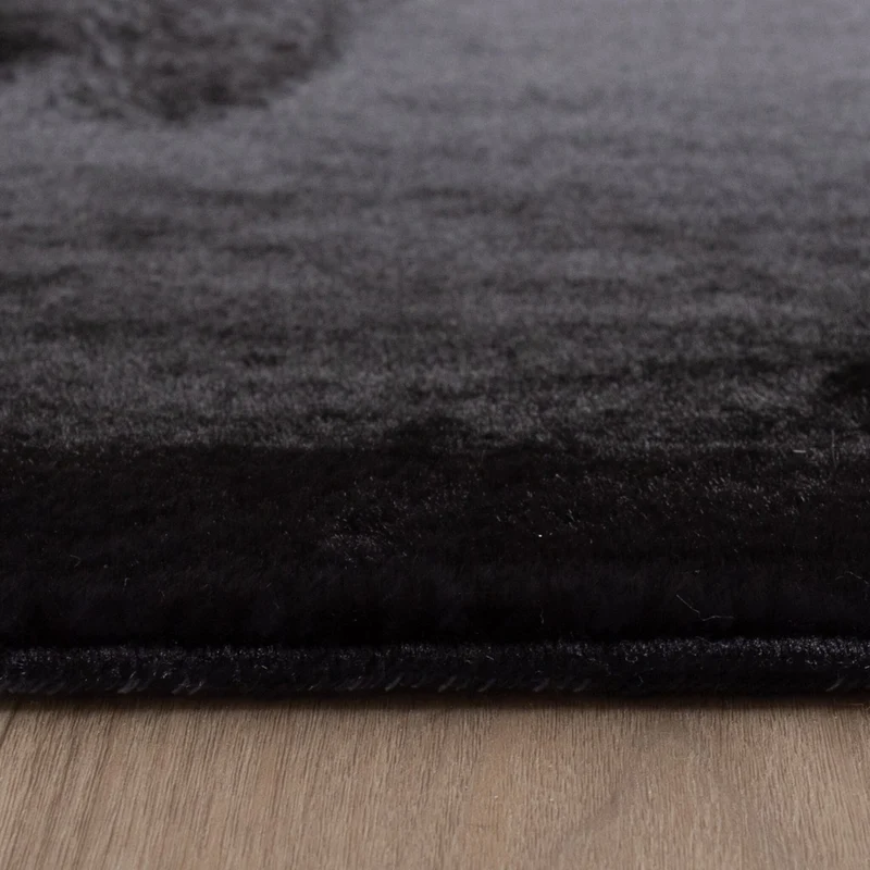 Flauschiger Teppich - Cozy Schwarz