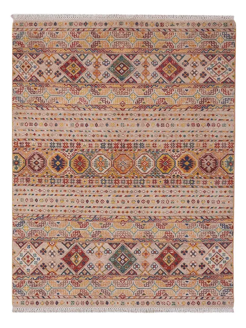Shal Teppich 153x185cm - Orientteppich - beige