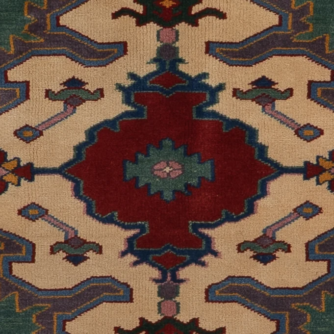 Ziegler Teppich 150x180cm - Orientteppich - grün