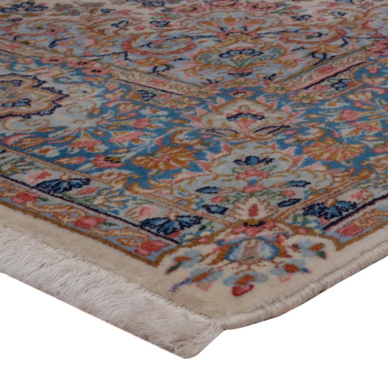 Kerman Teppich 176x176cm - Perserteppich - dunkelbeige