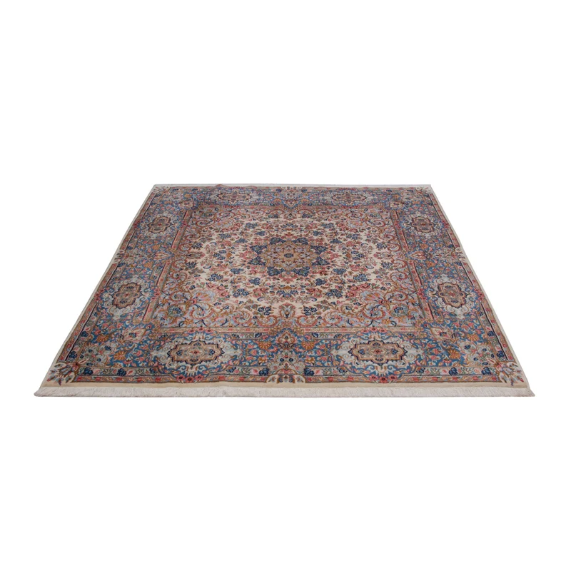 Kerman Teppich 176x176cm - Perserteppich - dunkelbeige