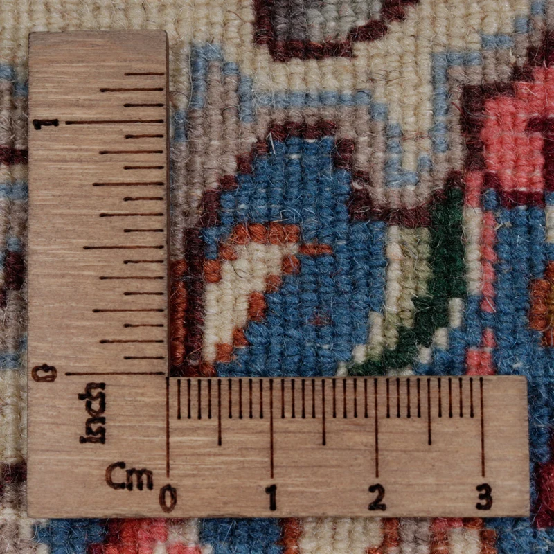Kerman Teppich 176x176cm - Perserteppich - dunkelbeige