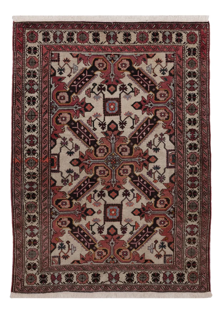 Hamadan Teppich 118x178cm - Perserteppich - beige