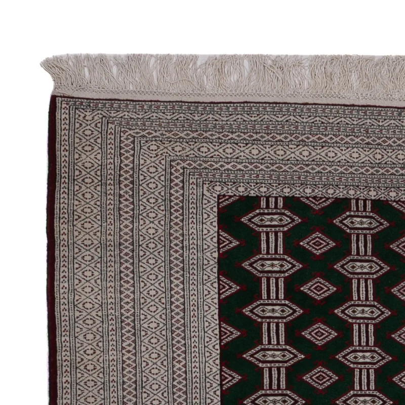 Pakistan Teppich 135x178cm - Orientteppich - schwarz