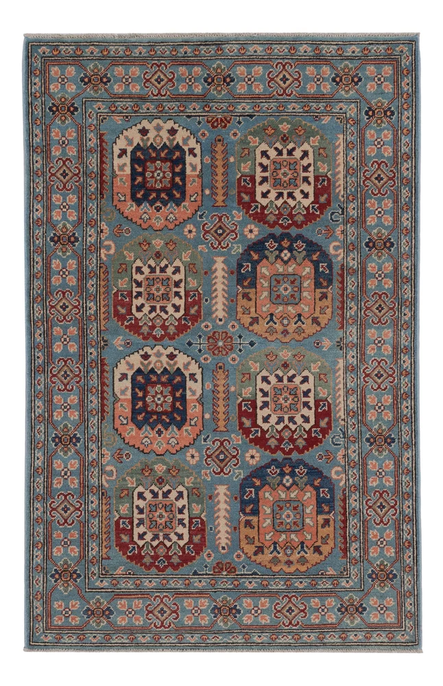 Ziegler Teppich 119x185cm - Orientteppich - hellblau