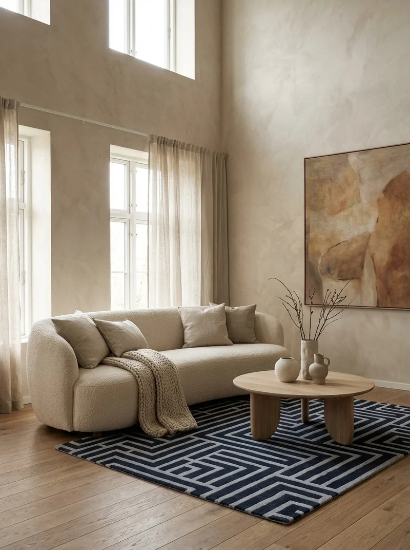 Skyline · Handgetuftet – Blau, 120x180 cm