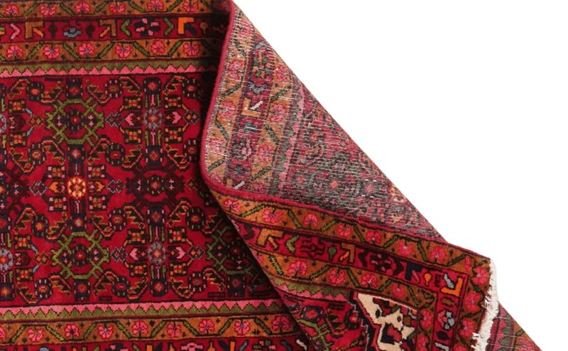 Hosseinabad · Handgeknüpft – Rot, 434x92 cm