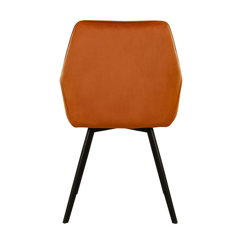 Samtstuhl - Karl Orange
