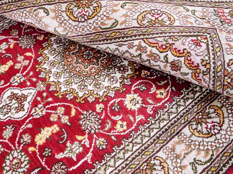 China Seide Teppich 75x120cm - Orientteppich - rot