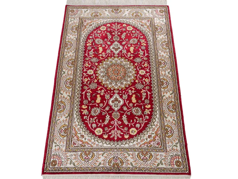 China Seide Teppich 75x120cm - Orientteppich - rot