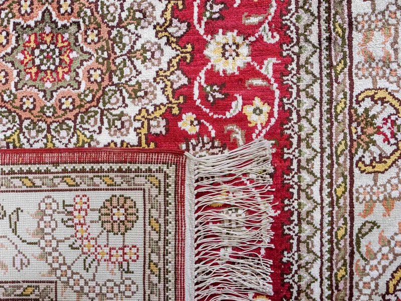China Seide Teppich 75x120cm - Orientteppich - rot