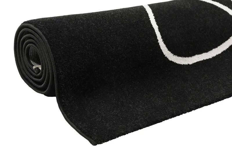 Esprit Teppich Schwarz Weiß Kurzflor "Artist"