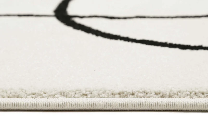 Esprit Teppich Weiß Schwarz Kurzflor "Artist"