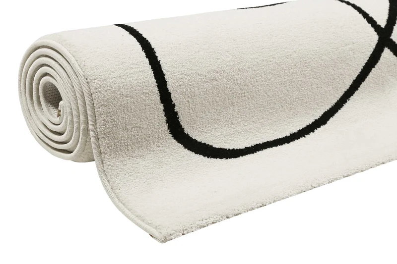 Esprit Teppich Weiß Schwarz Kurzflor "Artist"
