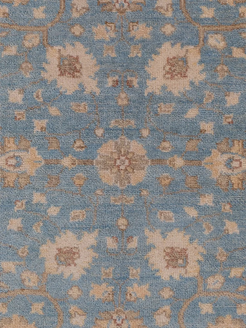 Ziegler Teppich 152x189cm - Orientteppich - hellblau