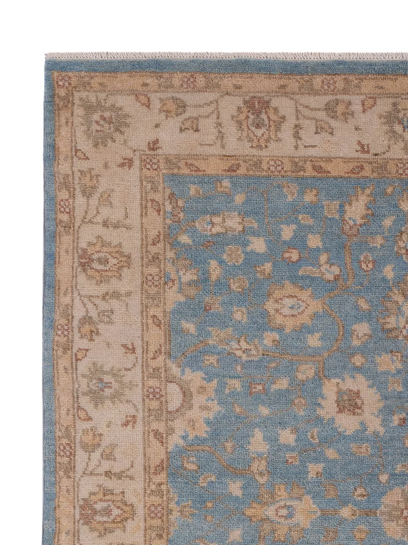 Ziegler Teppich 152x189cm - Orientteppich - hellblau