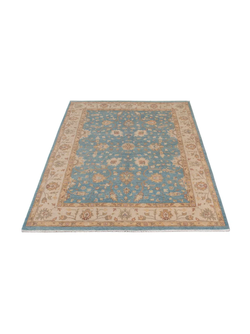 Ziegler Teppich 152x189cm - Orientteppich - hellblau