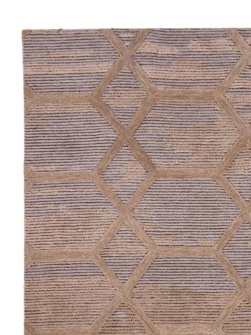 Designer Teppich 240x330cm - hellbeige