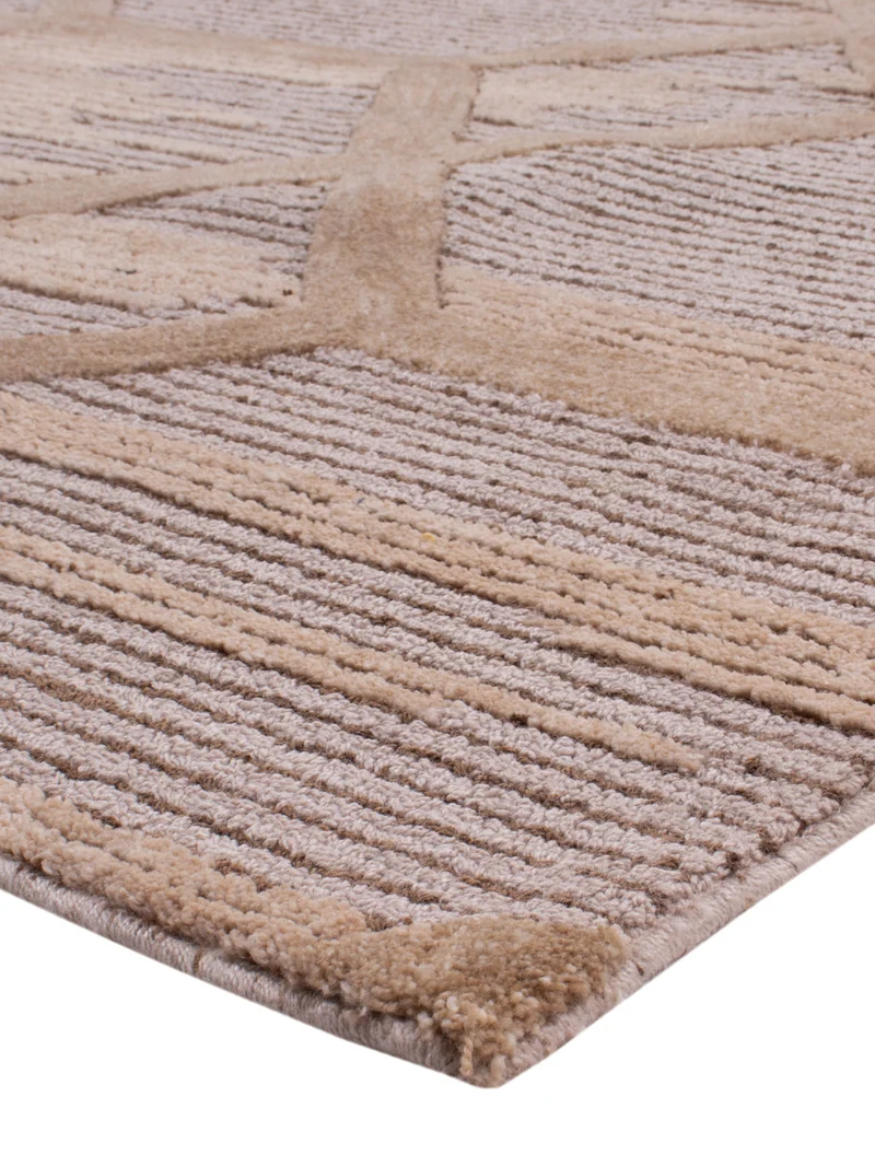 Designer Teppich 240x330cm - hellbeige