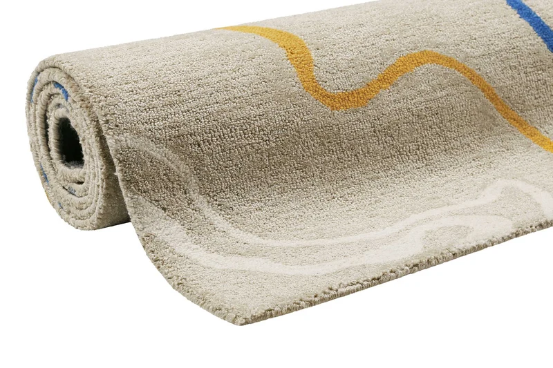 Esprit Kurzflor Teppich Creme Beige "Drive"