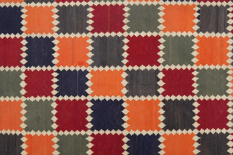 Kelim Gashgai Old · Handgewebt – Bunt, 250x165 cm