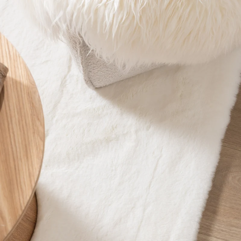Hochflor Teppich - Comfy Supreme Weiß
