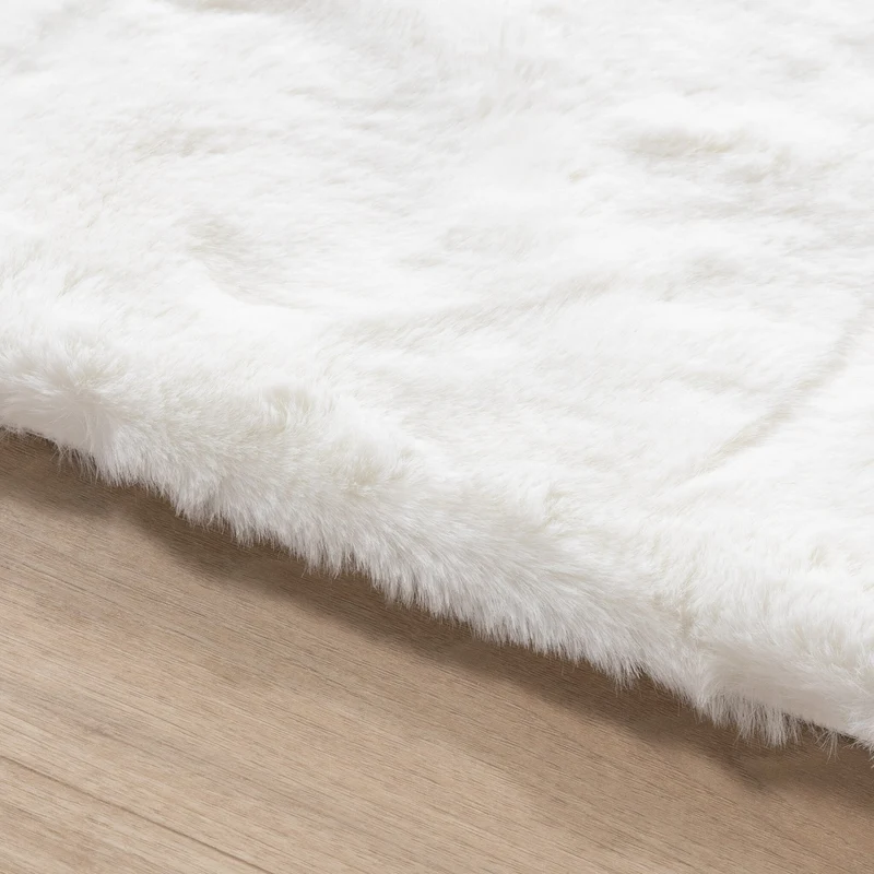 Hochflor Teppich - Comfy Supreme Weiß