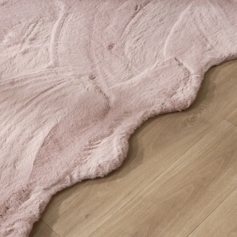 Hochflor Teppich - Comfy Supreme Wavy Rosa