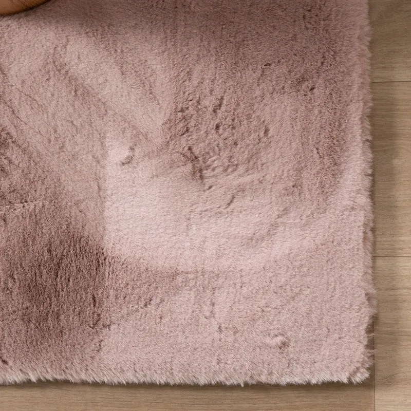 Hochflor Teppich - Comfy Supreme Rosa