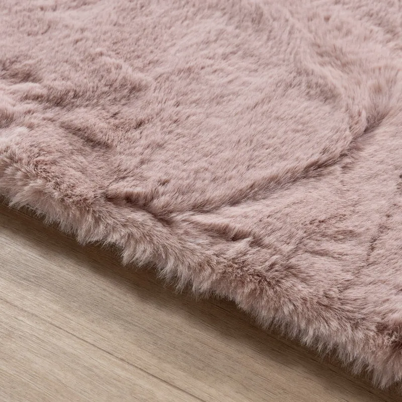 Hochflor Teppich - Comfy Supreme Rosa