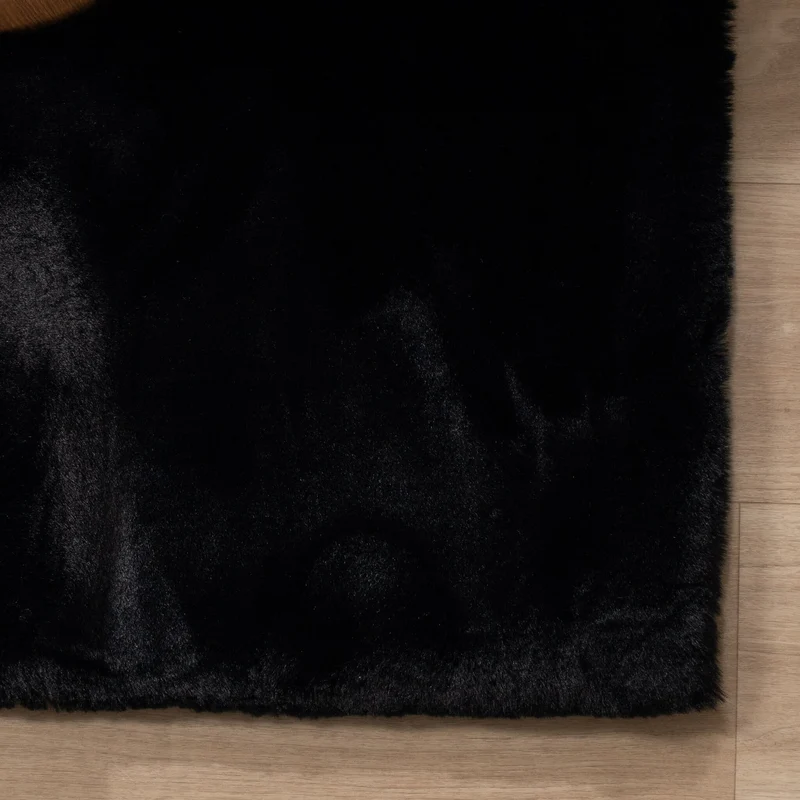 Hochflor Teppich - Comfy Supreme Schwarz