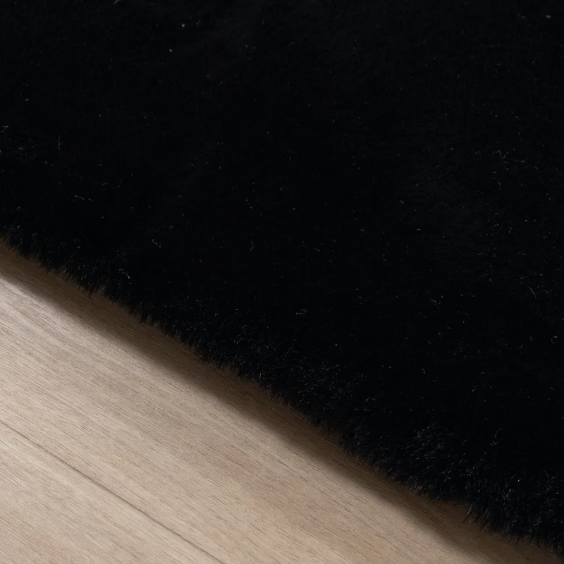 Hochflor Teppich - Comfy Supreme Schwarz