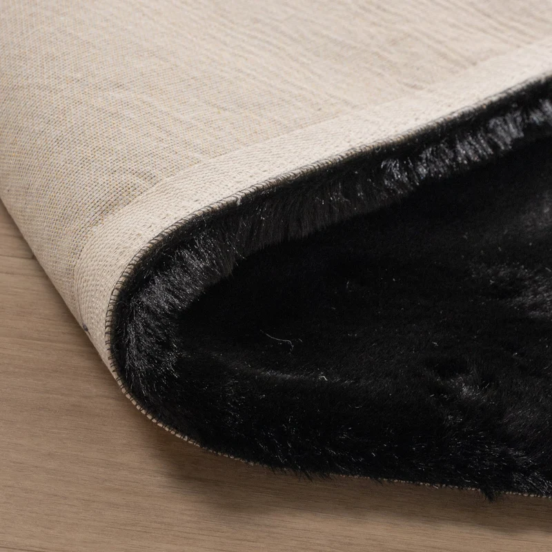 Hochflor Teppich - Comfy Supreme Schwarz