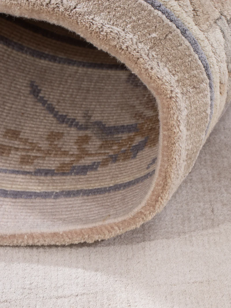 China Seide Teppich 70x140cm - Orientteppich - hellbeige