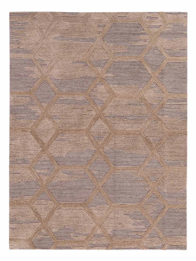 Designer Teppich 230x290cm - hellbeige