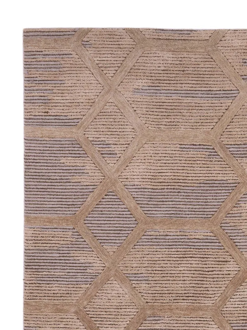 Designer Teppich 230x290cm - hellbeige