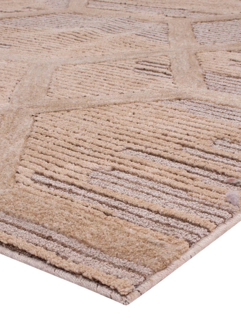 Designer Teppich 230x290cm - hellbeige