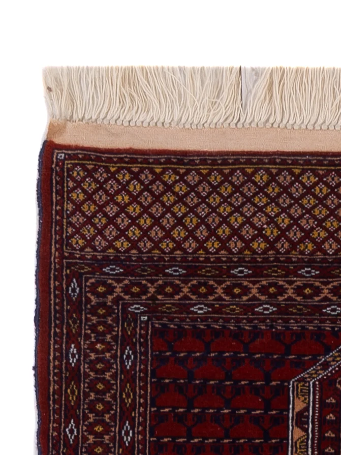 Turkaman Teppich 82x300cm - Orientteppich - dunkelrot