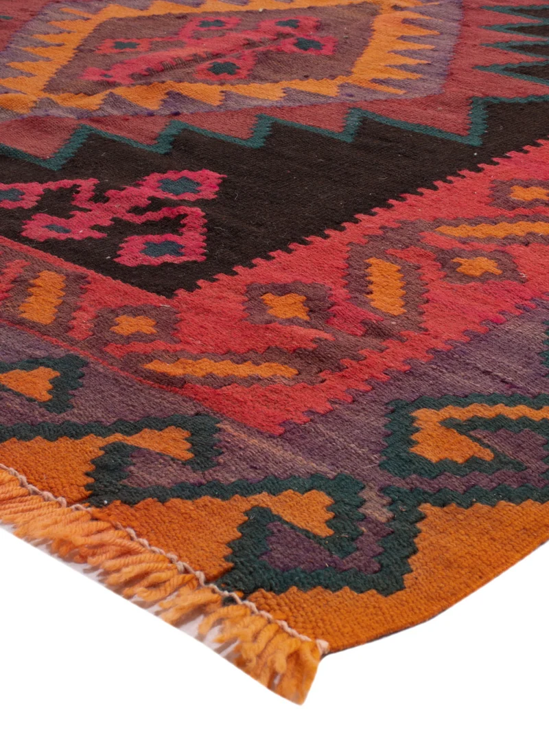 Kelim Teppich Old 150x360cm - rost